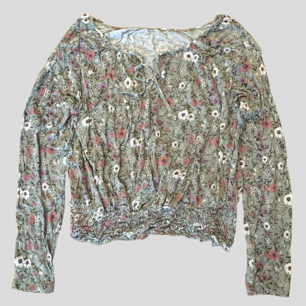 American Eagle Soft Sexy Tie Up Crop Top